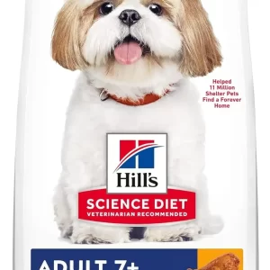 Hill's Science Diet Adult 7+ Small Bites Chicken Meal, Barley & Brown Rice Recipe Dry Dog Food, 15 lb. Bag (pack of 1)