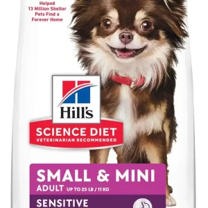 Hill's Science Diet Dry Dog Food, Adult, Small & Mini Breeds, Sensitive Stomach & Skin, Chicken Recipe, 15 lb. Bag