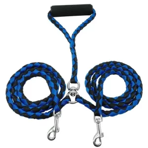 1.4m Pet Double Leash 2 Way Couplers Dog Leash Rope Elastic Extended Pet Leash Belt Outdoor Training for Two Double Dogs Leashes